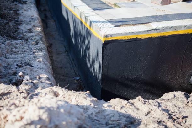 Professional Emergency Waterproofing technician working in Hanna, IN